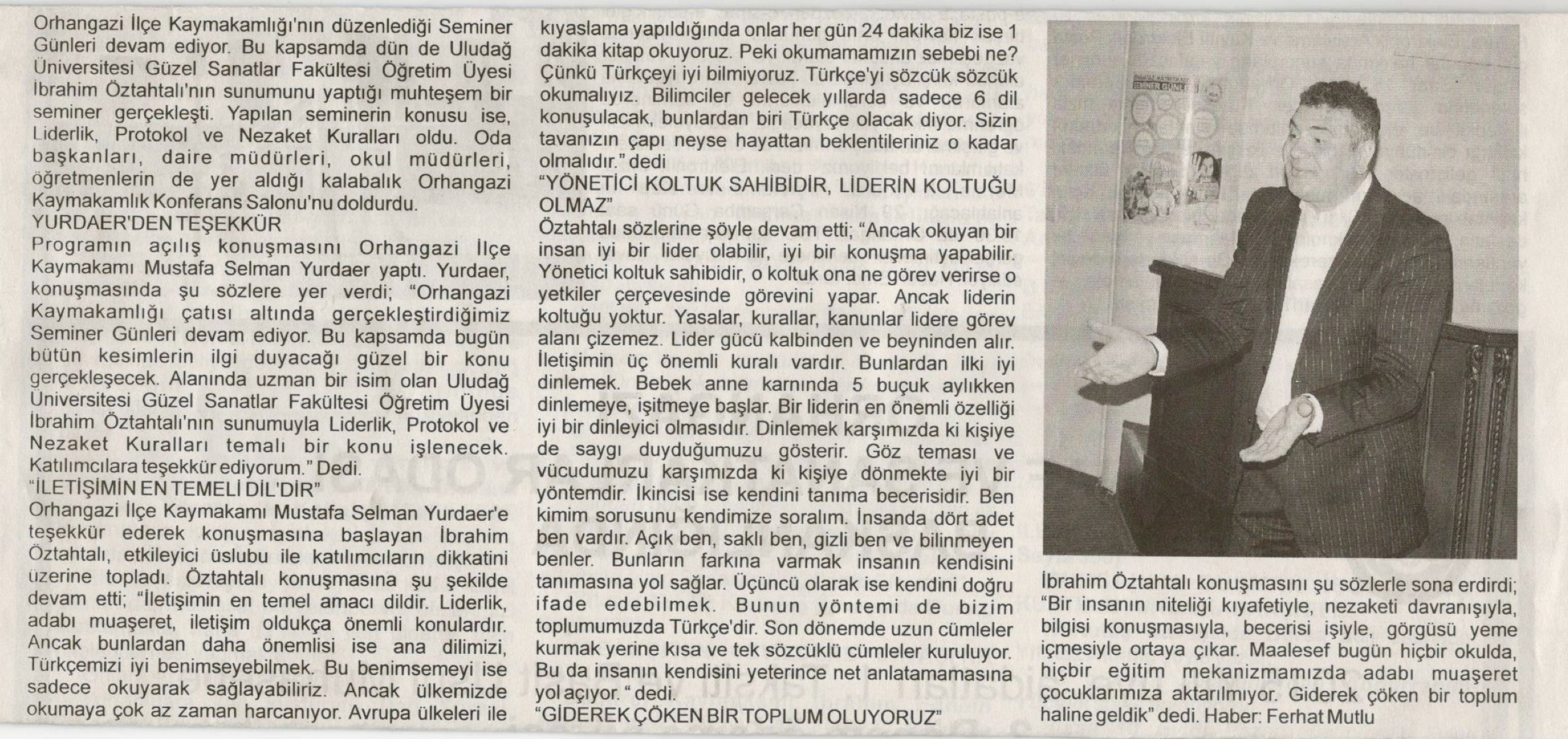 Dr.İbrahim İ. ÖZTAHTALI